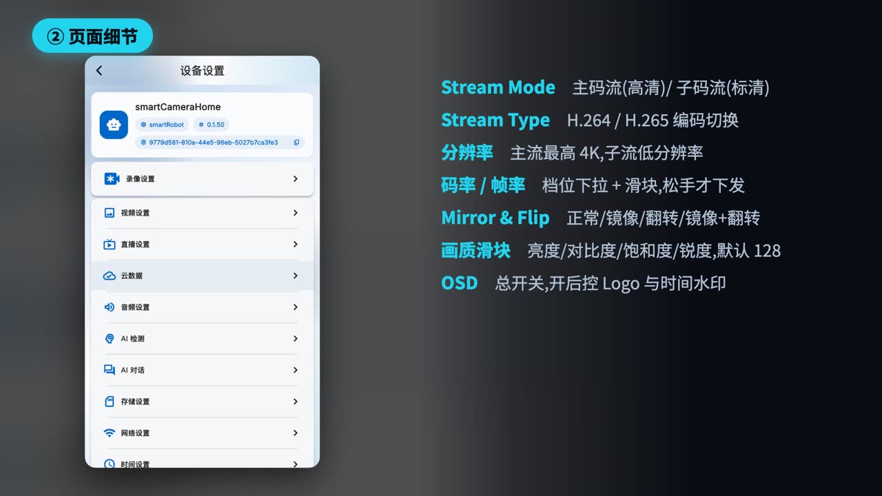 视频参数设置