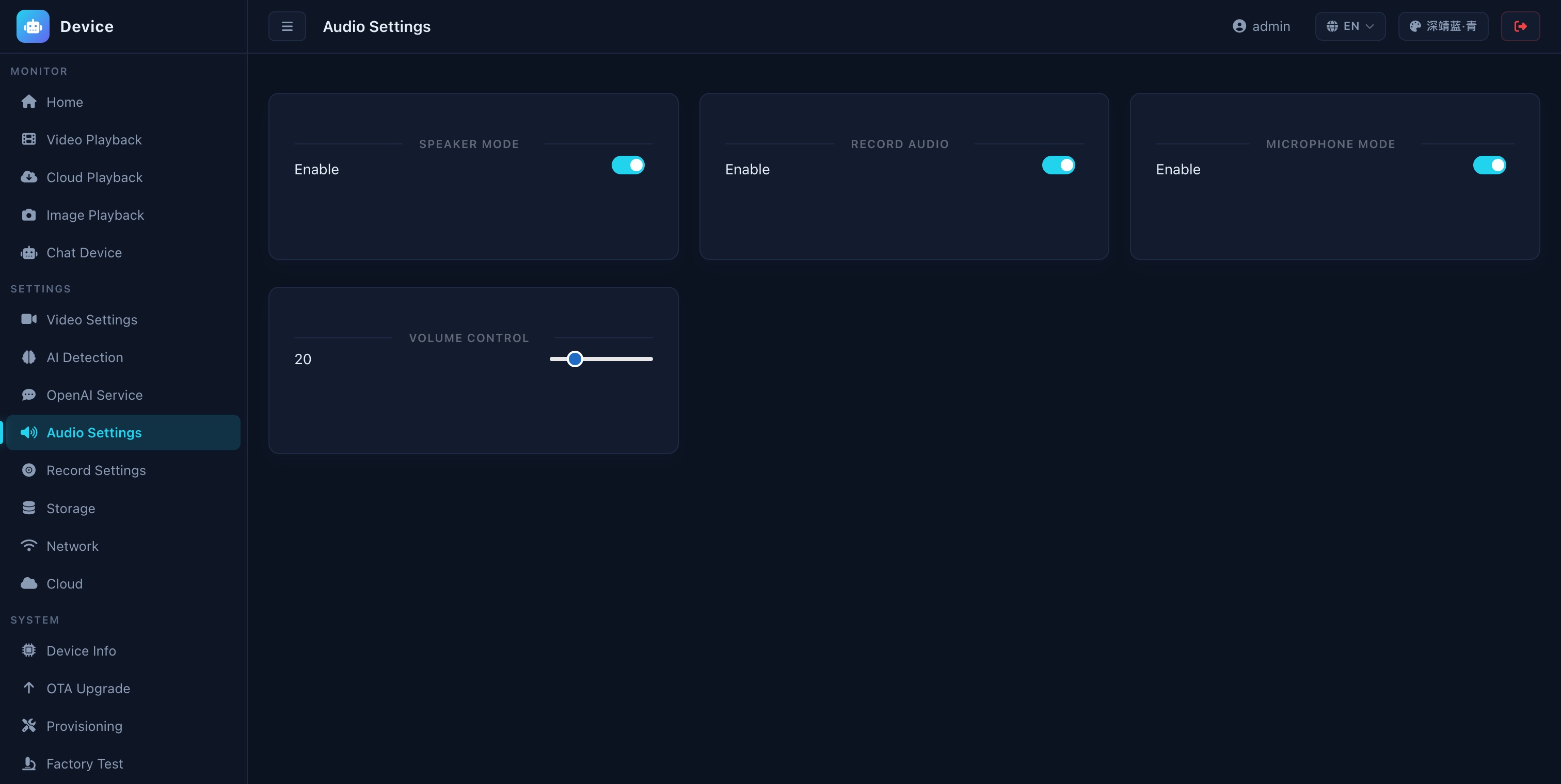 Audio Settings